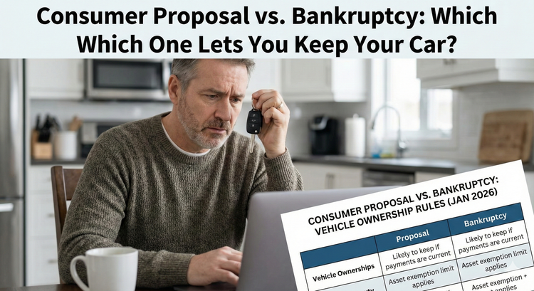 Consumer Proposal vs. Bankruptcy: Which One Lets You Keep Your Car?