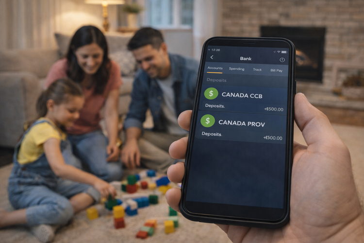 Comparison of OTB and CCB payments on a bank app in Ontario.