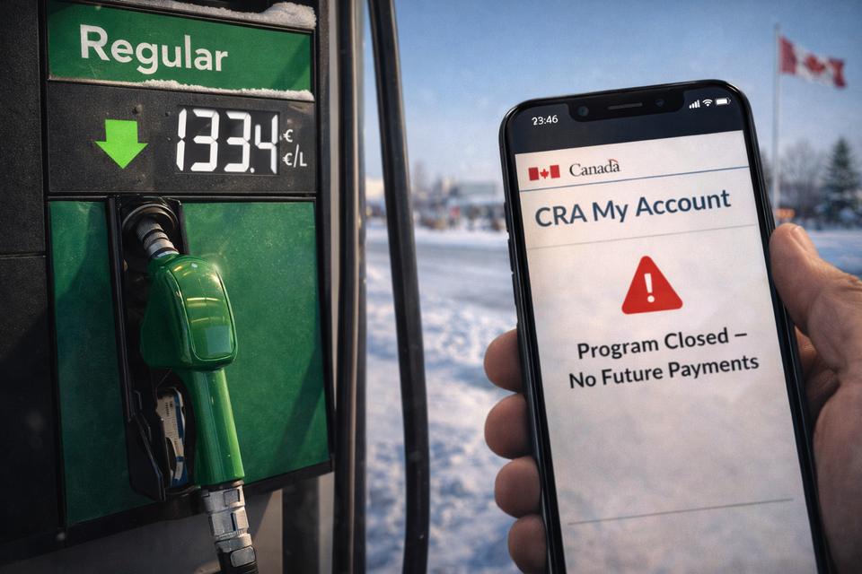 Canada Carbon Rebate program closure update and lower gas prices.