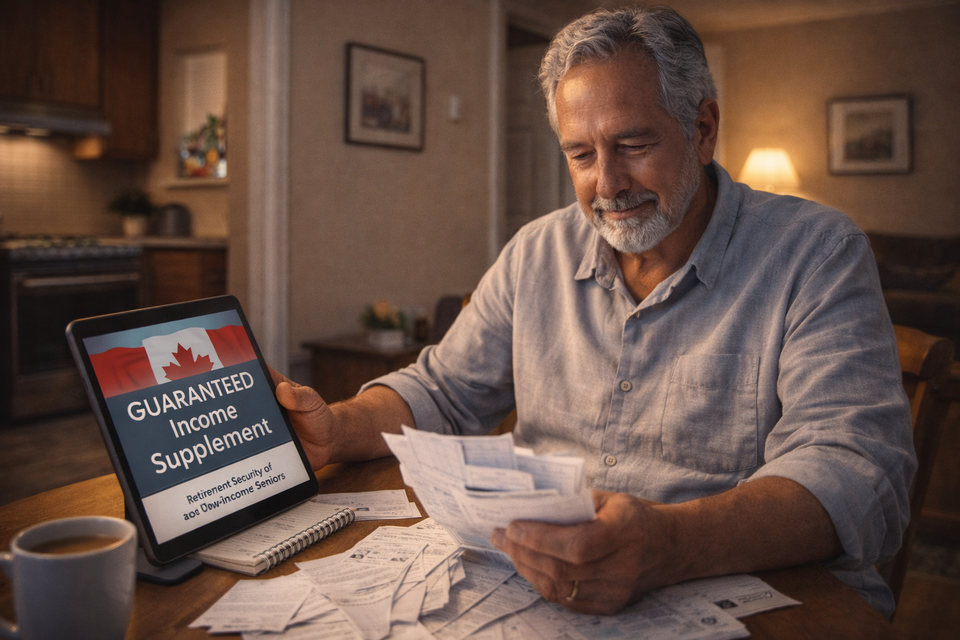 Canadian senior checking GIS income limits and payment dates