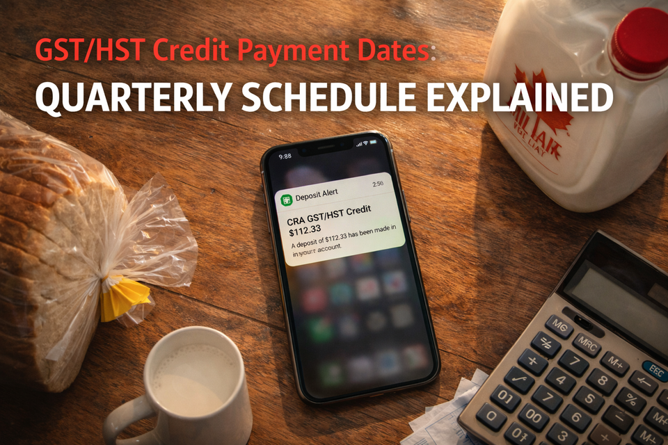 GST/HST Credit Payment Dates 2026: Quarterly Schedule Explained