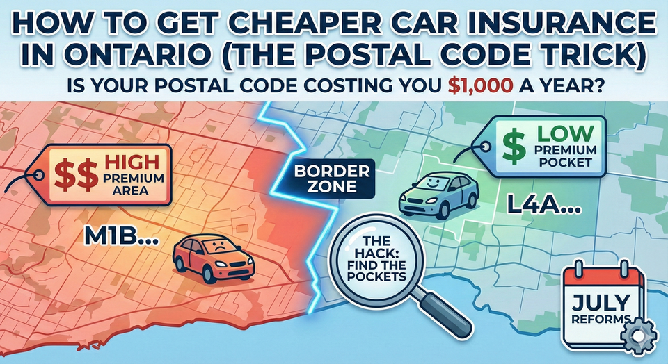 Is your postal code costing you $1,000 a year Discover the Border Zone hack, the truth about the insurance reforms, and how to find the cheapest insurance pockets in the GTA