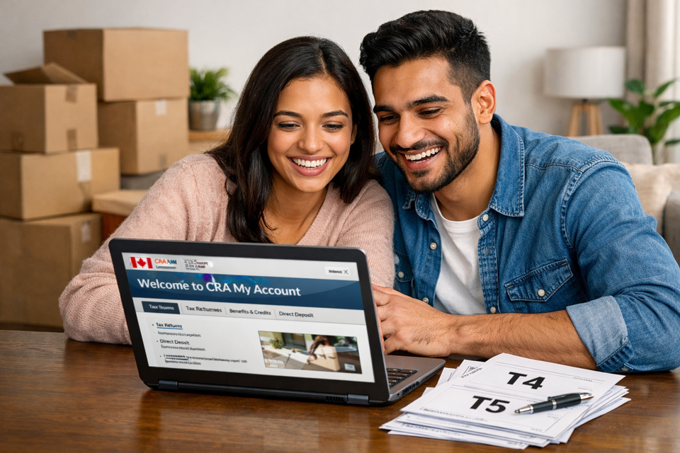 Newcomers filing their first Canadian tax return in to get benefits back-pay.